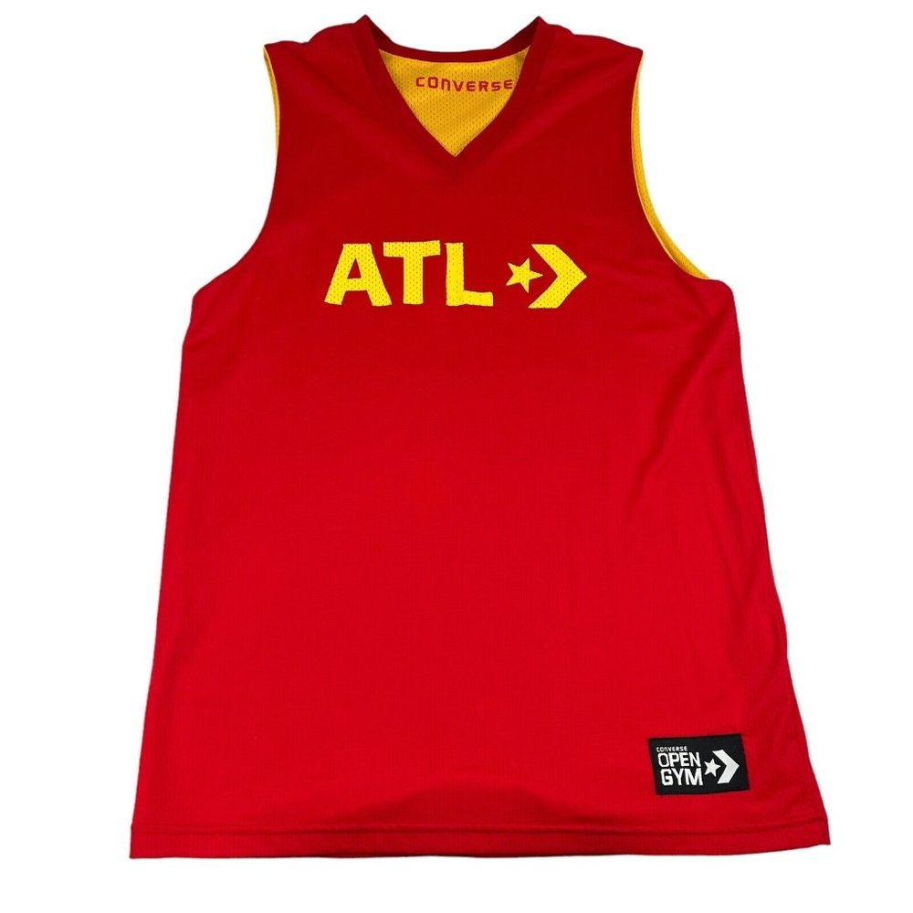 Vintage Converse Atlanta Georgia Hawks Reversible Basketball Jersey Men XL